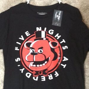 Brand new men's five nights at Freddy's t-shirt